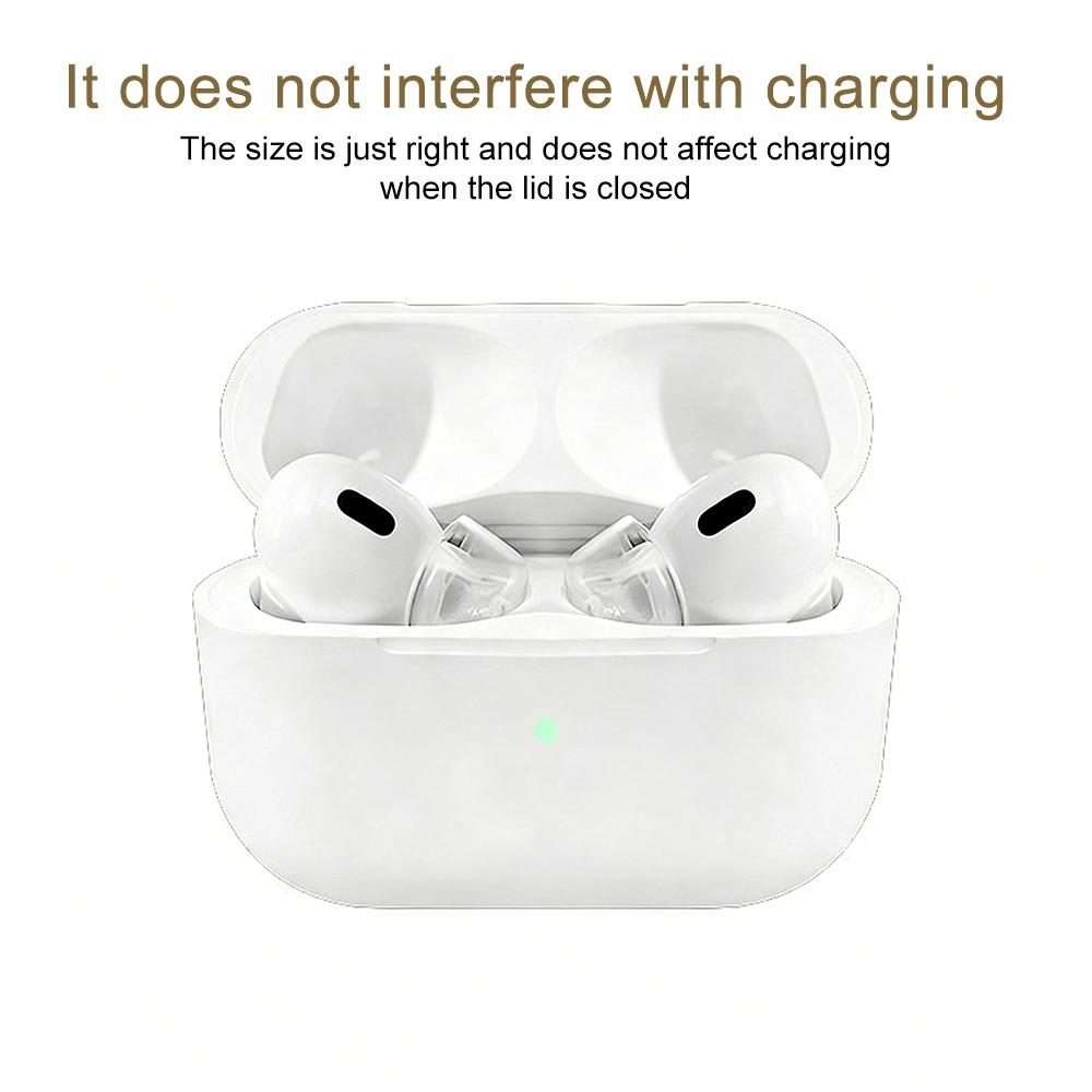For AirPods Pro 1 / 2 XDcase 4 Pairs Replacement Liquid Silicone Ear Tips, XS/S ... (Transparent)