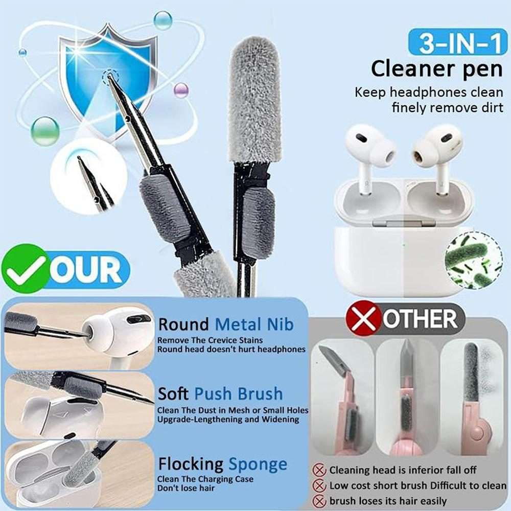 For AirPods Pro 1 / 2 XDcase 4 Pairs Replacement Liquid Silicone Ear Tips, XS/S ... (Transparent)