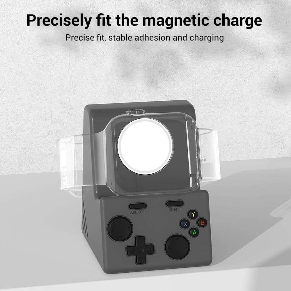 XDcase For Apple Watch Game Console Design Smart Watch Charging Stand(Black)