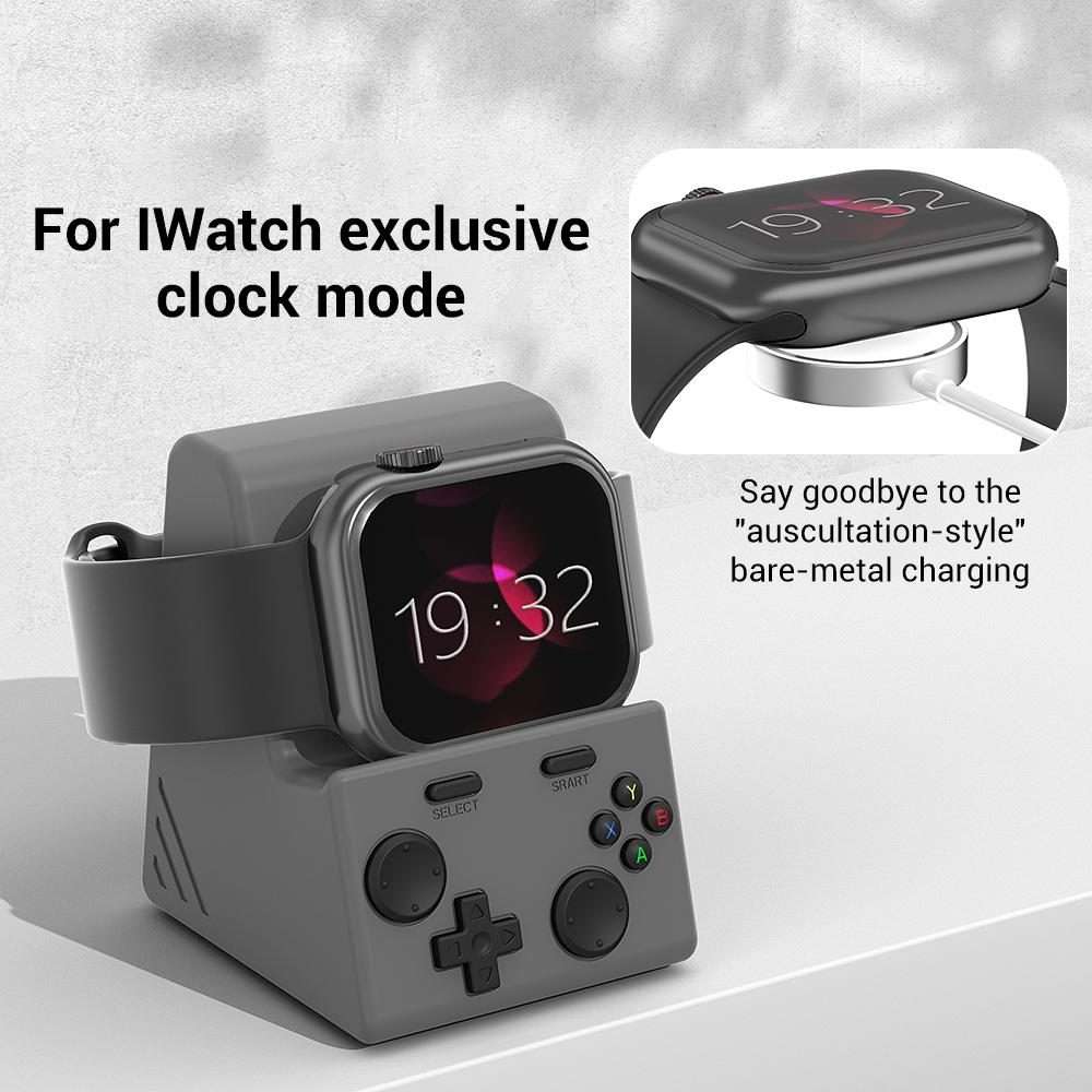 XDcase For Apple Watch Game Console Design Smart Watch Charging Stand(Black)