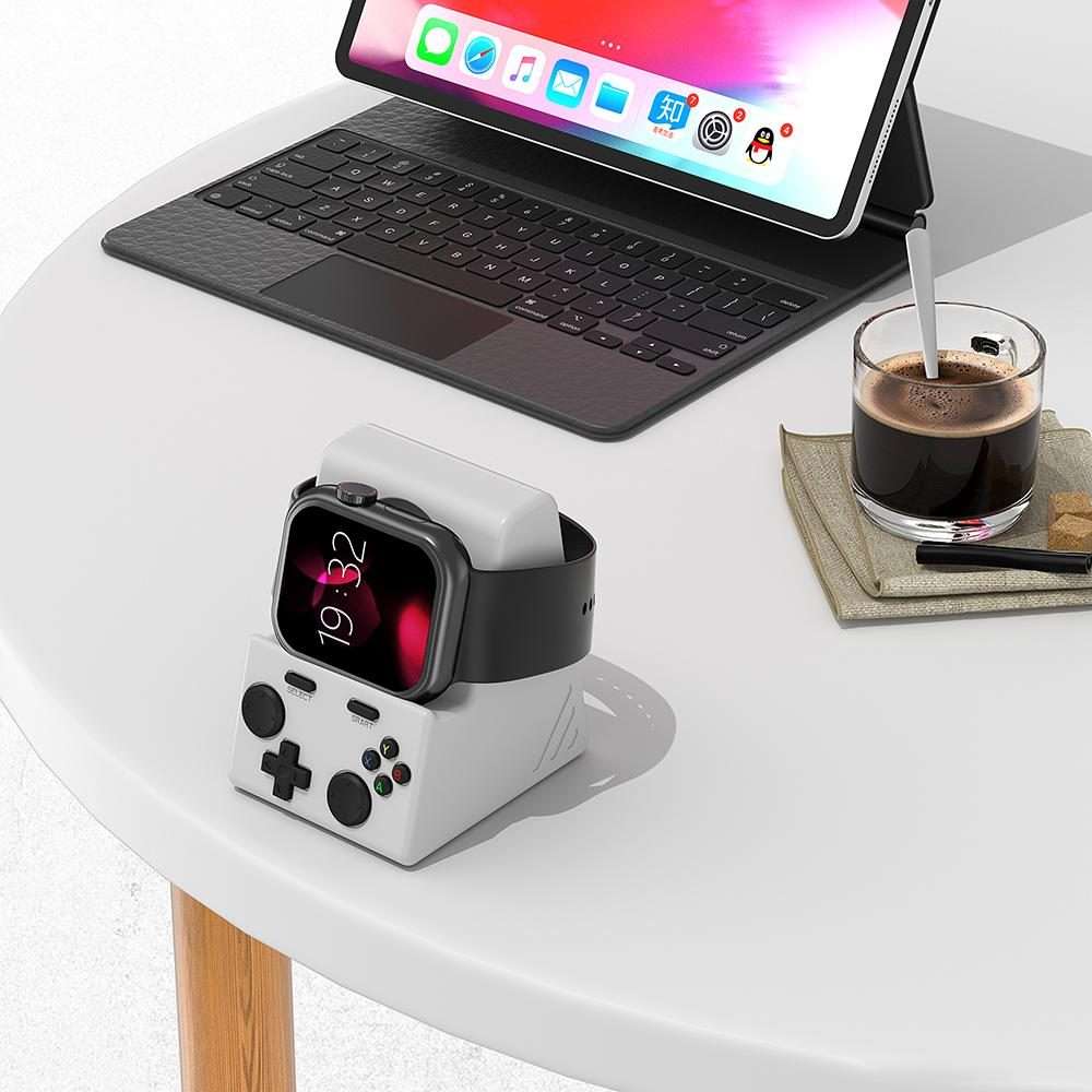 XDcase For Apple Watch Game Console Design Smart Watch Charging Stand(White)