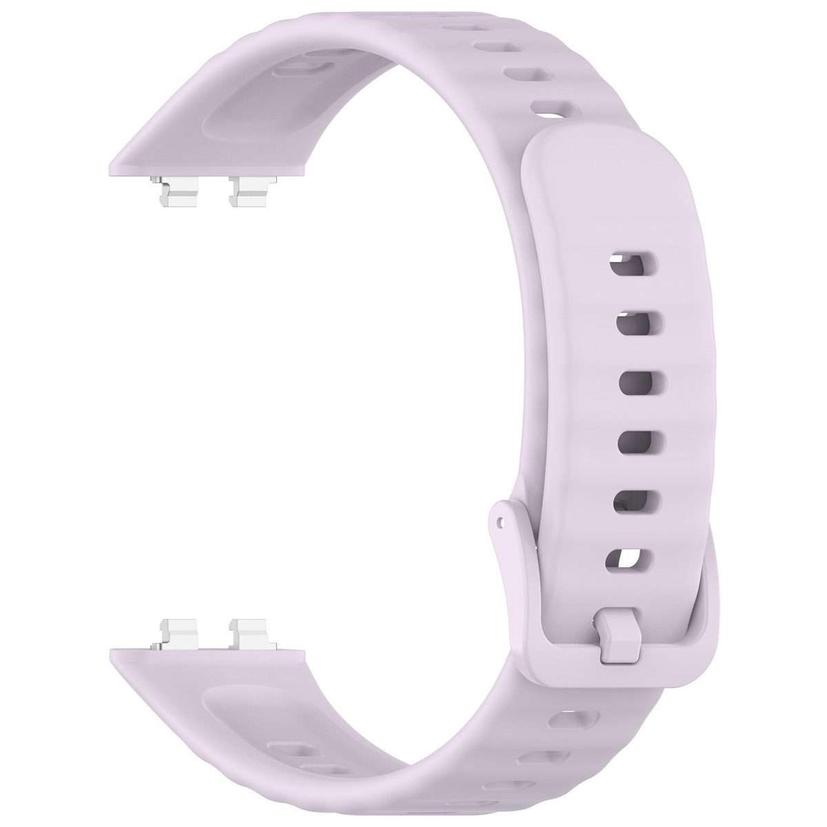 For Huawei Band 11 Pro / 11 xDfind Wavy Texture Silicone Watch Band(Light Purple)