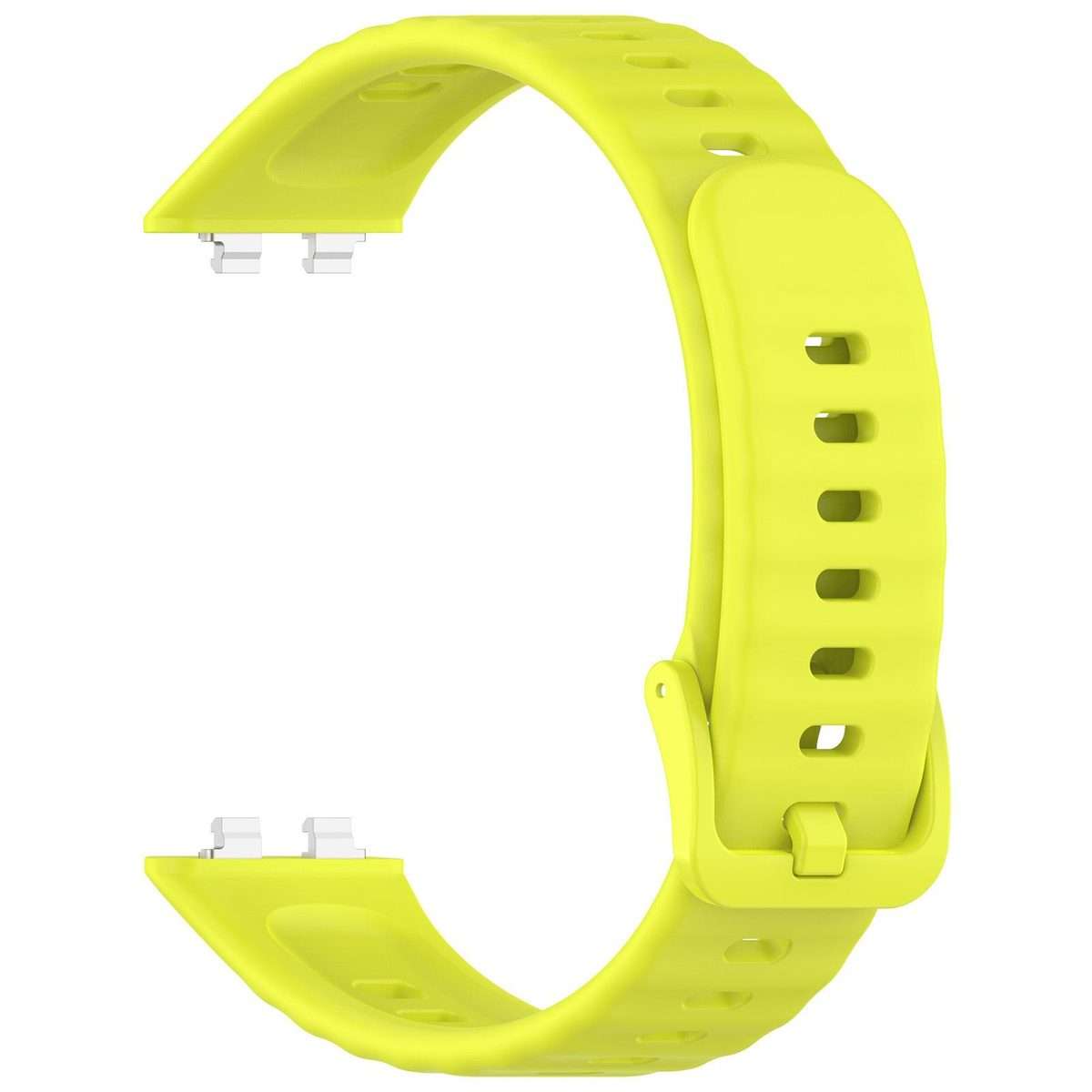For Huawei Band 11 Pro / 11 xDfind Wavy Texture Silicone Watch Band(Green)