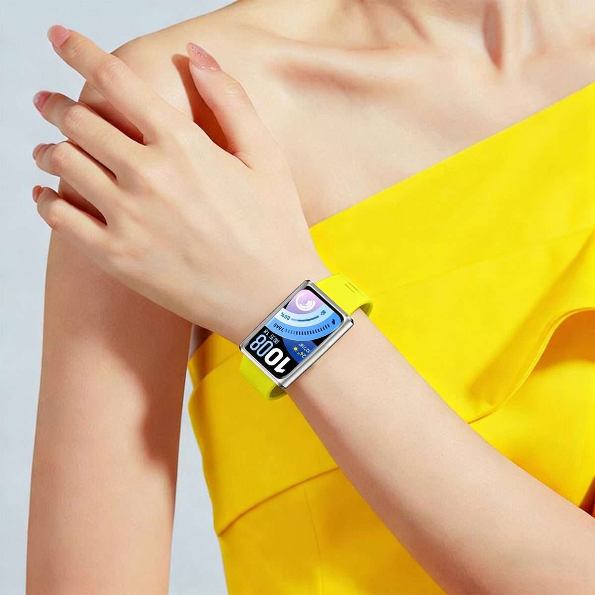 For Huawei Band 11 Pro / 11 xDfind Wavy Texture Silicone Watch Band(Black)