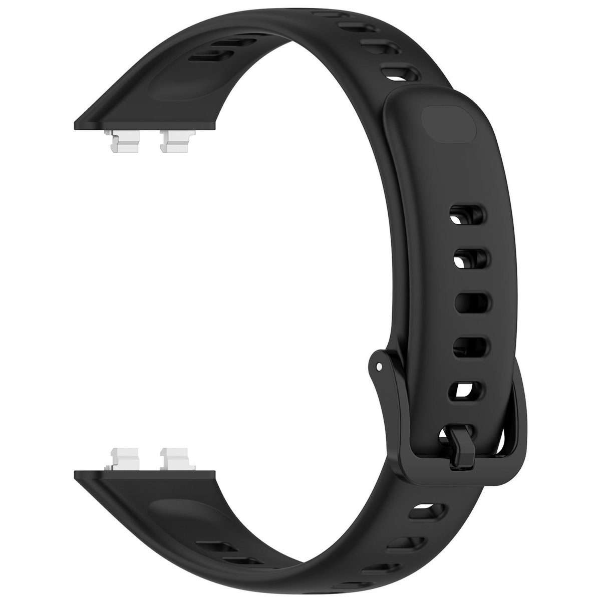 For Huawei Band 11 Pro / 11 xDfind Smooth Solid-Color Breathable Silicone Watch Band(Black)