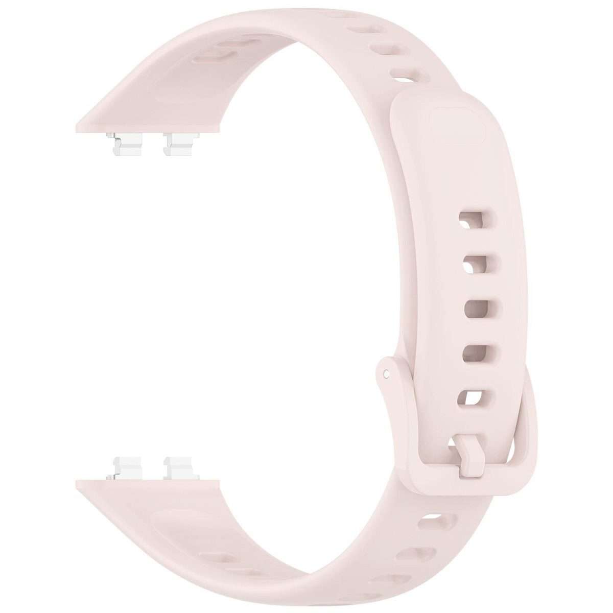 For Huawei Band 11 Pro / 11 xDfind Smooth Solid-Color Breathable Silicone Watch Band(Light Pink)