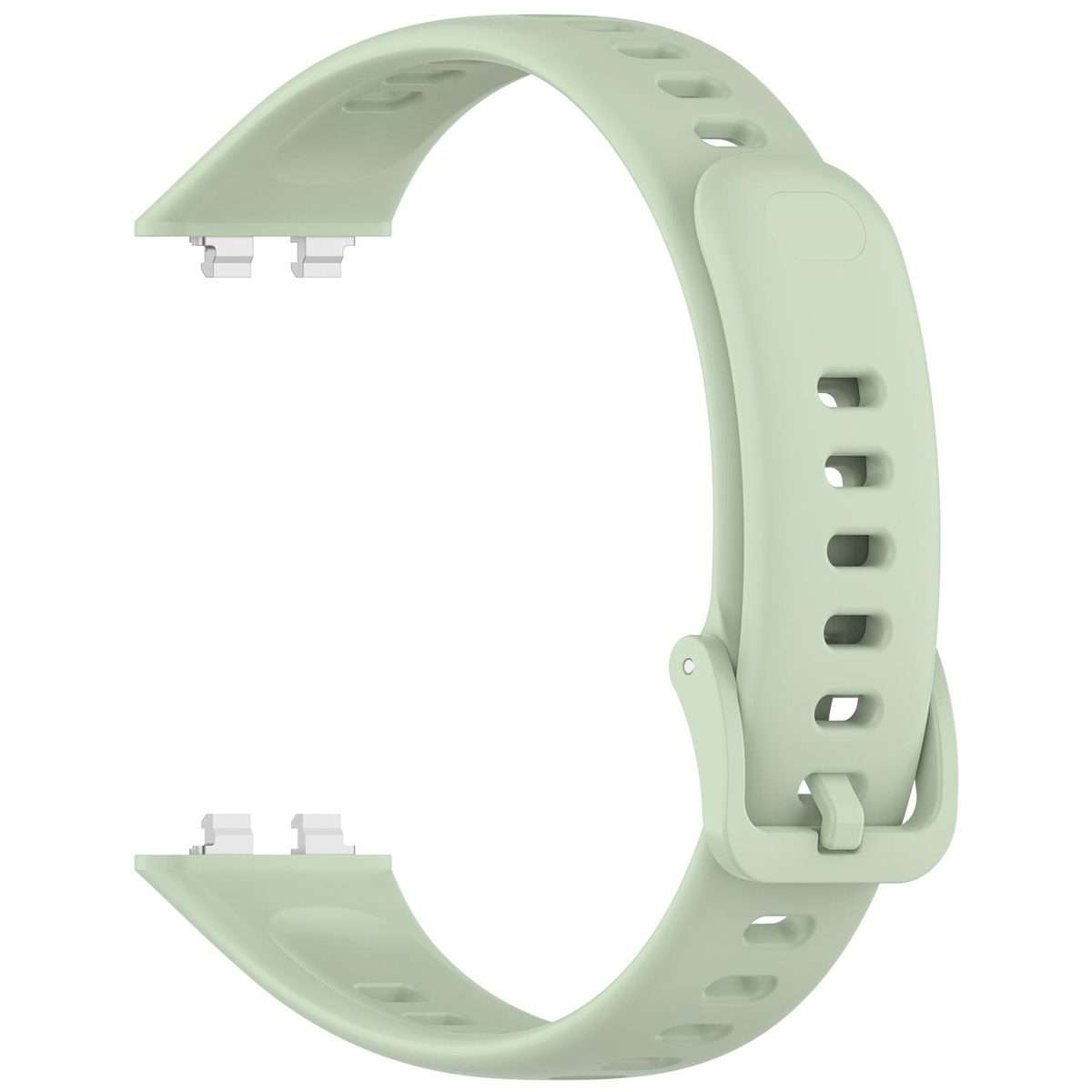 For Huawei Band 11 Pro / 11 xDfind Smooth Solid-Color Breathable Silicone Wat ... (Official Green)