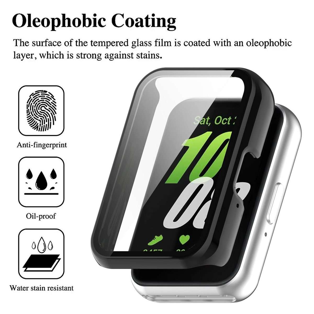 For Huawei Band 11 Pro / 11 xDfind Tempered Film Integrated PC Watch Protective Case(Black)