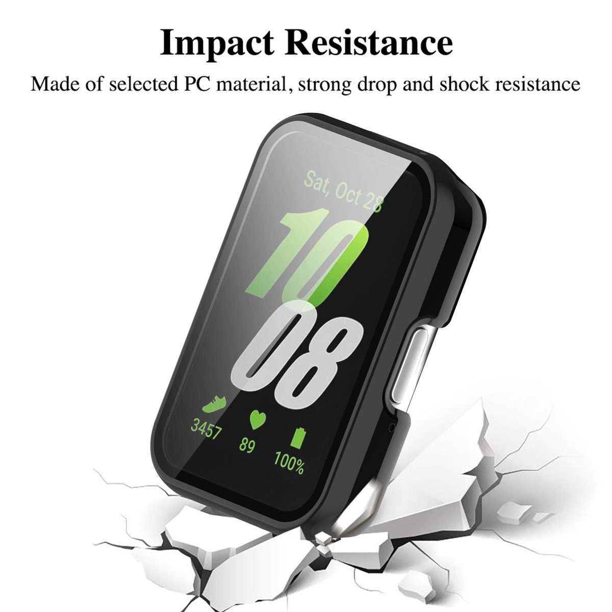 For Huawei Band 11 Pro / 11 xDfind Tempered Film Integrated PC Watch Protective Case(Black)