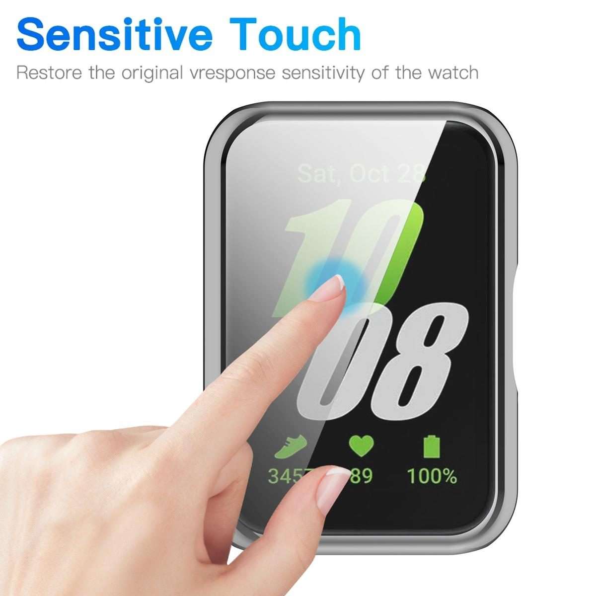 For Huawei Band 11 Pro / 11 xDfind Full-Coverage Electroplated TPU Watch Case(Silver)