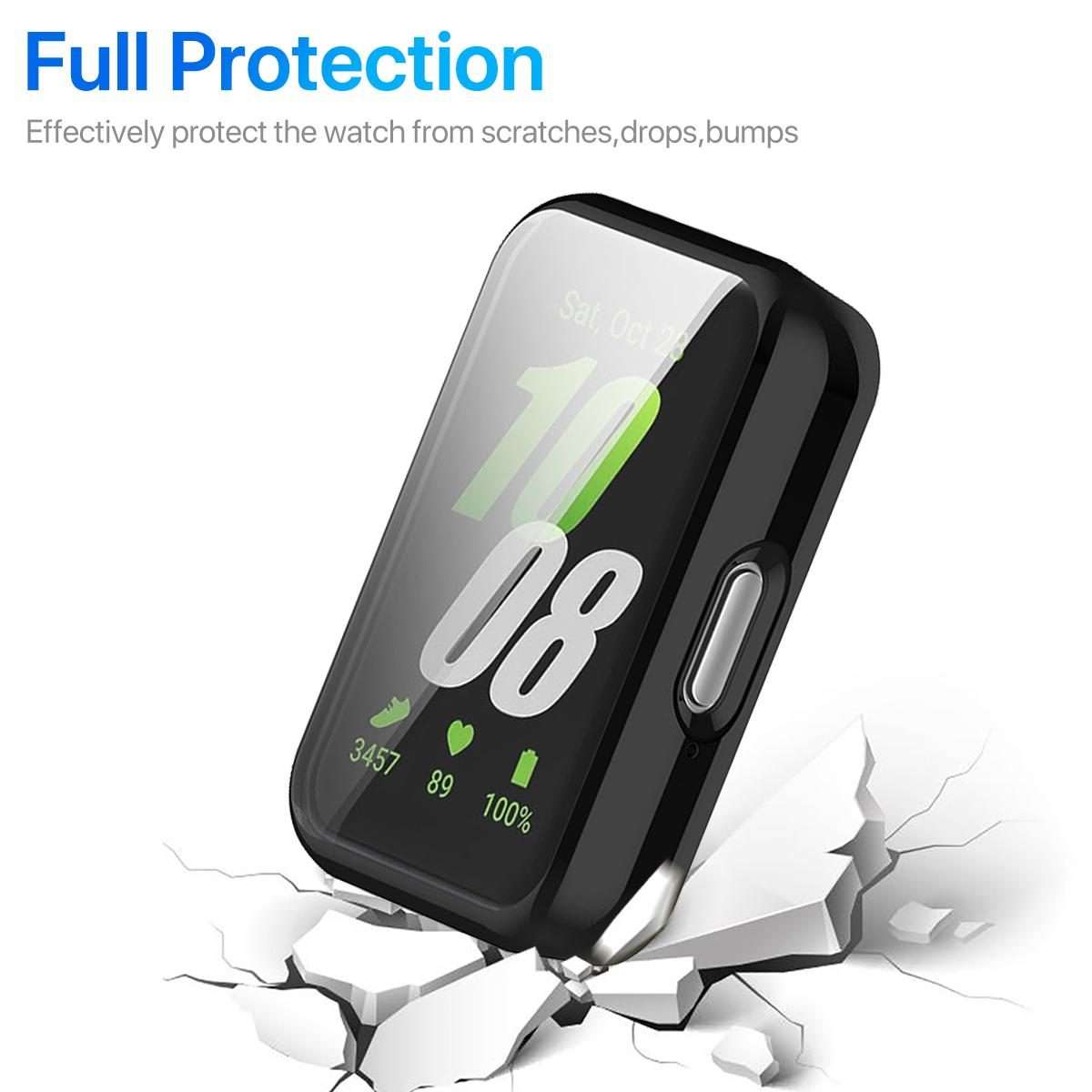 For Huawei Band 11 Pro / 11 xDfind Full-Coverage Electroplated TPU Watch Case(Black)