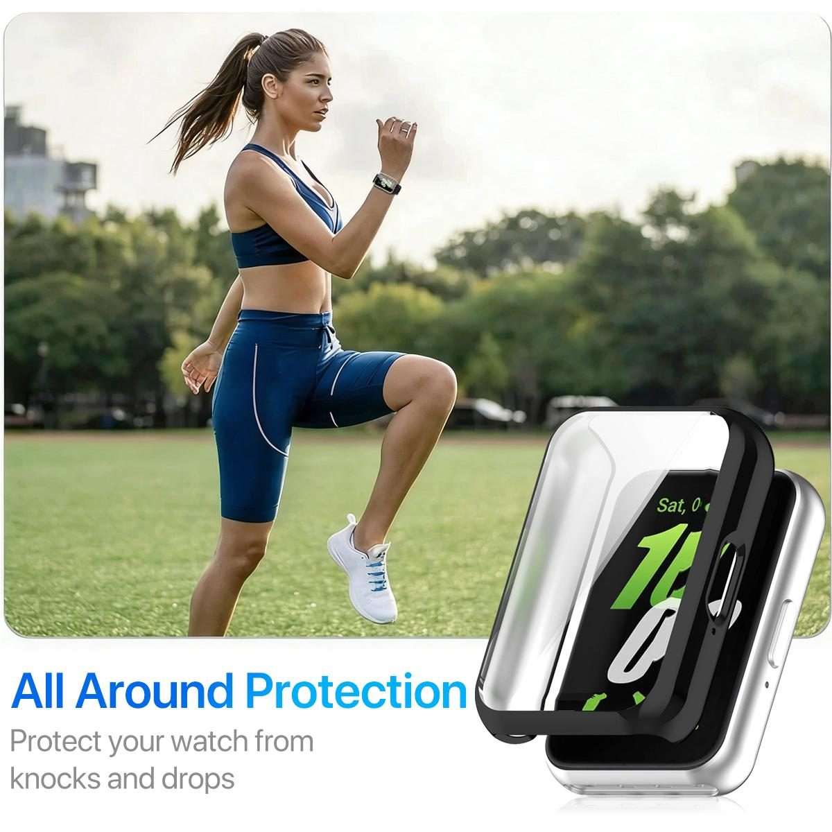 For Huawei Band 11 Pro / 11 xDfind Full-Coverage Electroplated TPU Watch Case(Black)