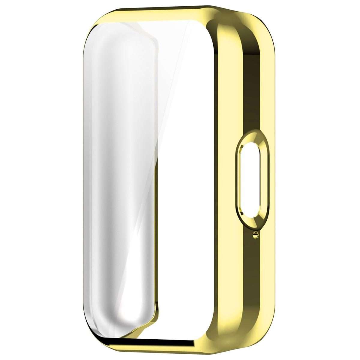 For Huawei Band 11 Pro / 11 xDfind Full-Coverage Electroplated TPU Watch Case(Gold)