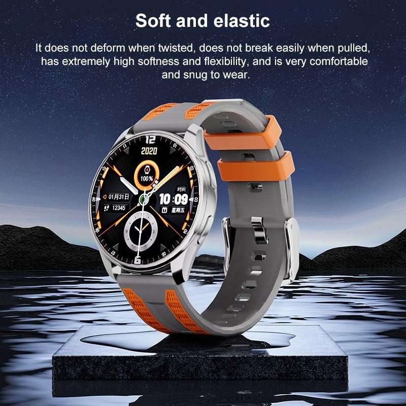 22mm xDfind Dual-color Silicone Watch Band(Grey-Ash Coffee)