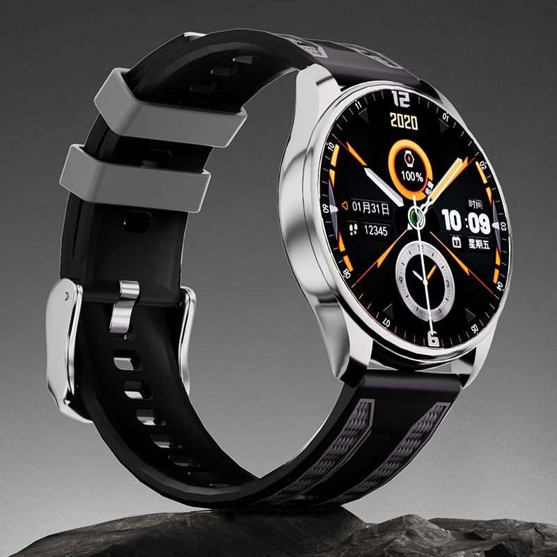 22mm xDfind Dual-color Silicone Watch Band(Black Grey)