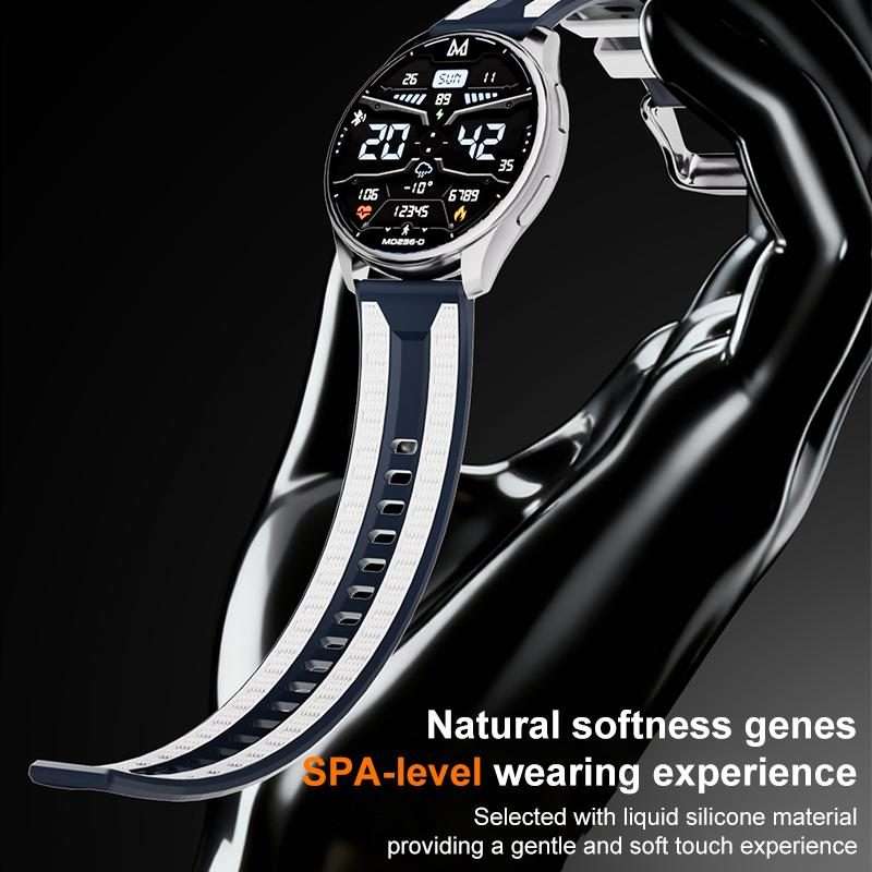22mm xDfind Dual-color Silicone Watch Band(Black Grey)