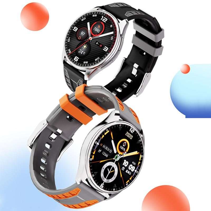 22mm xDfind Dual-color Silicone Watch Band(Black Grey)
