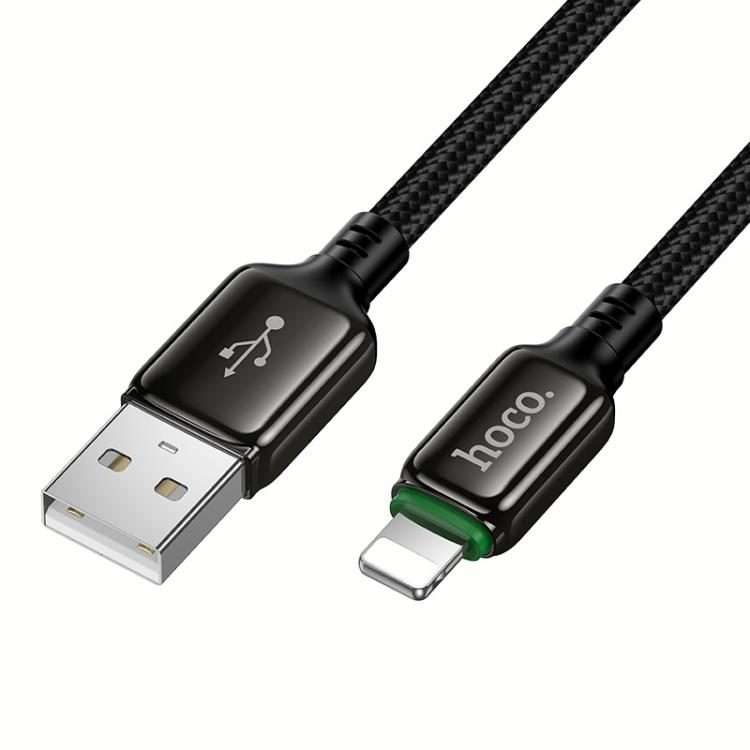 hoco X127 1m USB-A to 8 Pin Exceed Charging Data Cable(Black)