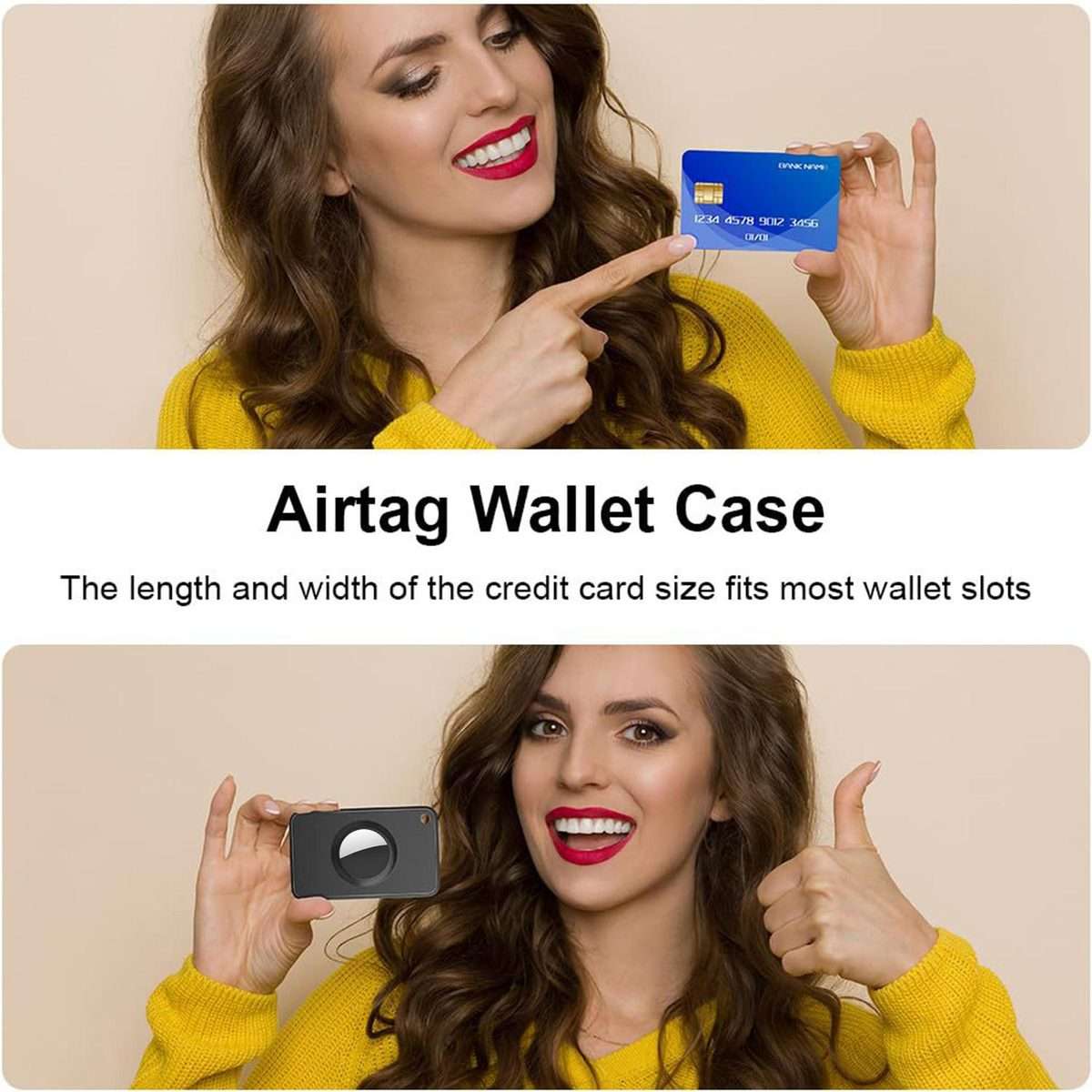 For AirTag 2nd Gen / 1st Gen XDcase Ultra-Thin Wallet Card Design TPU Protective Case(White)