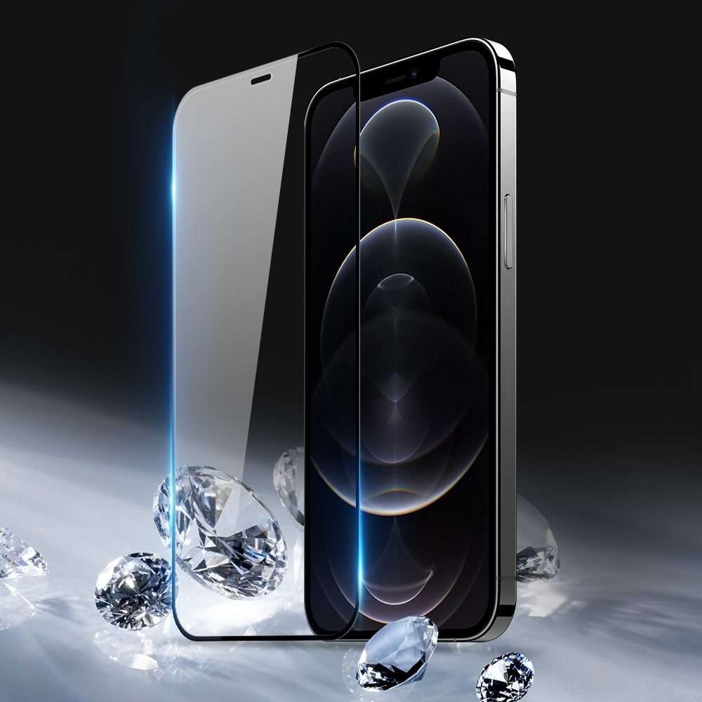 For iPhone 12 / 12 Pro DUX DUCIS 0.33mm 9H Medium Alumina HD Full Screen Tempered Glas ... (Black)