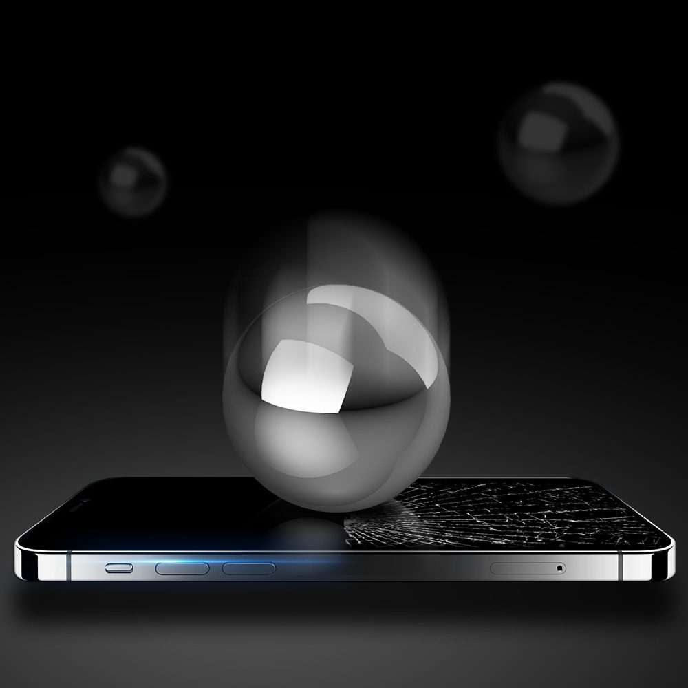 For iPhone 12 / 12 Pro DUX DUCIS 0.33mm 9H Medium Alumina HD Full Screen Tempered Glas ... (Black)