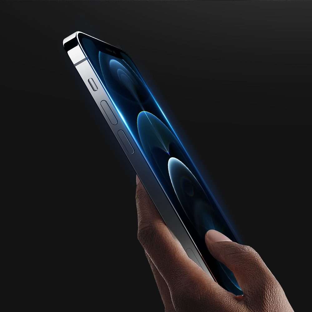 For iPhone 12 / 12 Pro DUX DUCIS 0.33mm 9H Medium Alumina HD Full Screen Tempered Glas ... (Black)