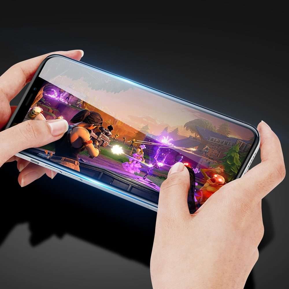 For iPhone 12 / 12 Pro DUX DUCIS 0.33mm 9H Medium Alumina HD Full Screen Tempered Glas ... (Black)