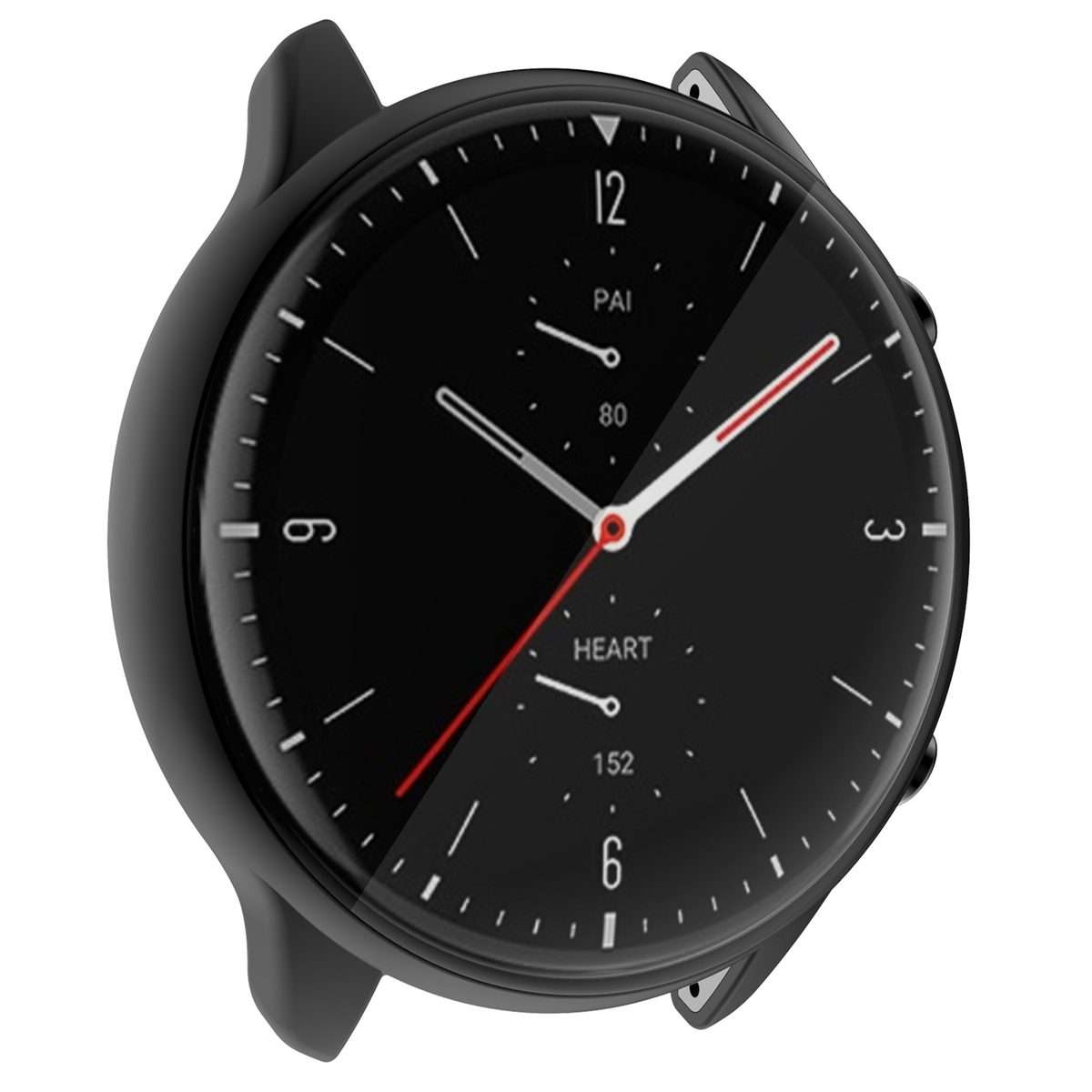 For Amazfit GTR 2 TPU Electroplating Protective Case Cover(Black)