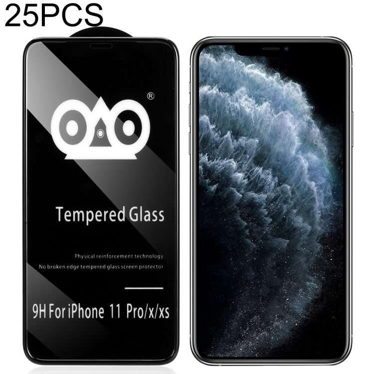 For iPhone 11 Pro 25pcs Shockproof Anti-breaking Edge Airbag Tempered Glass Film