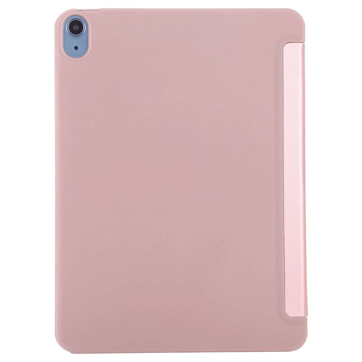 TPU Three-fold Horizontal Flip Smart Leather Case with Sleep / Wake-up Function & ... (Rose Gold)