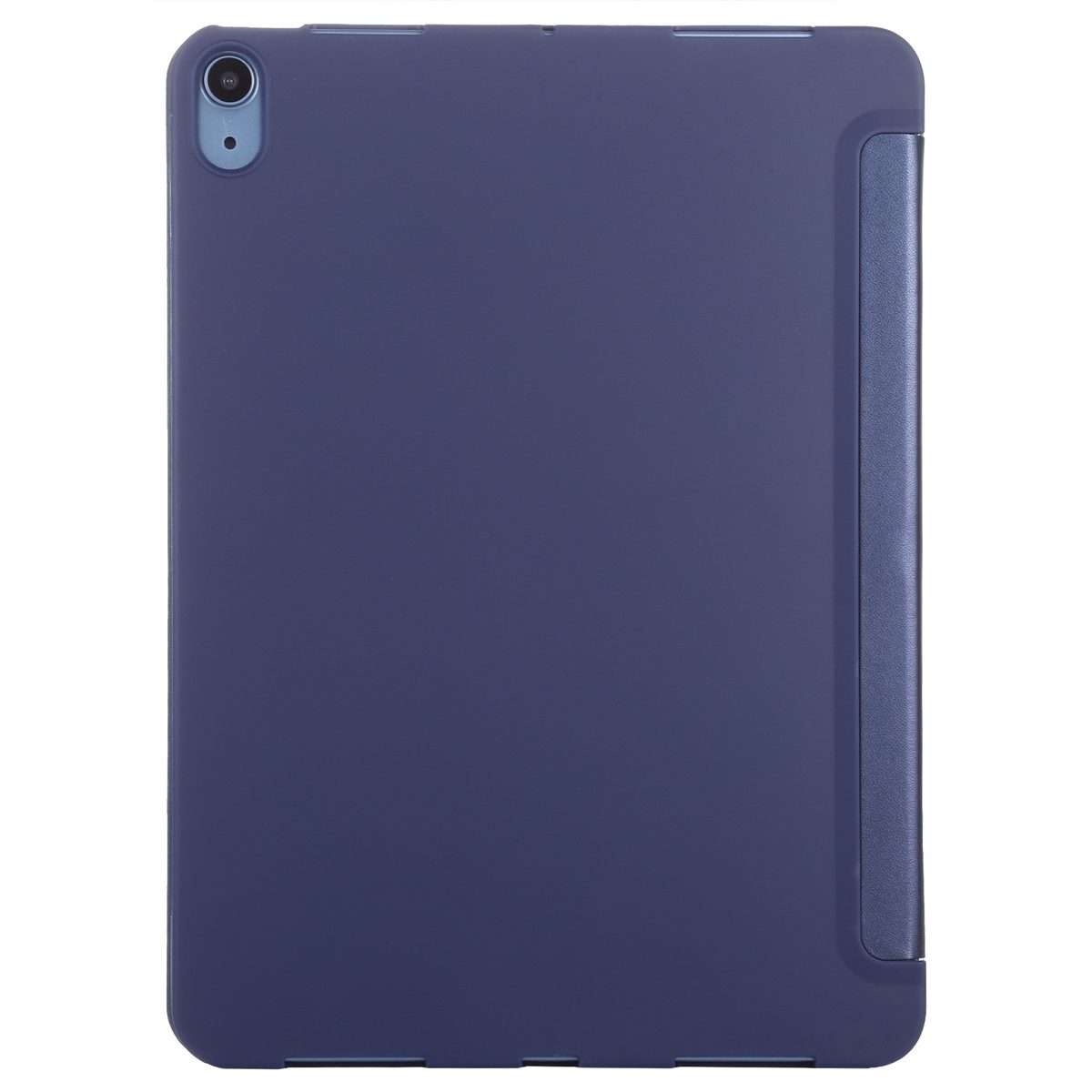 TPU Three-fold Horizontal Flip Smart Leather Case with Sleep / Wake-up Function & ... (Navy Blue)