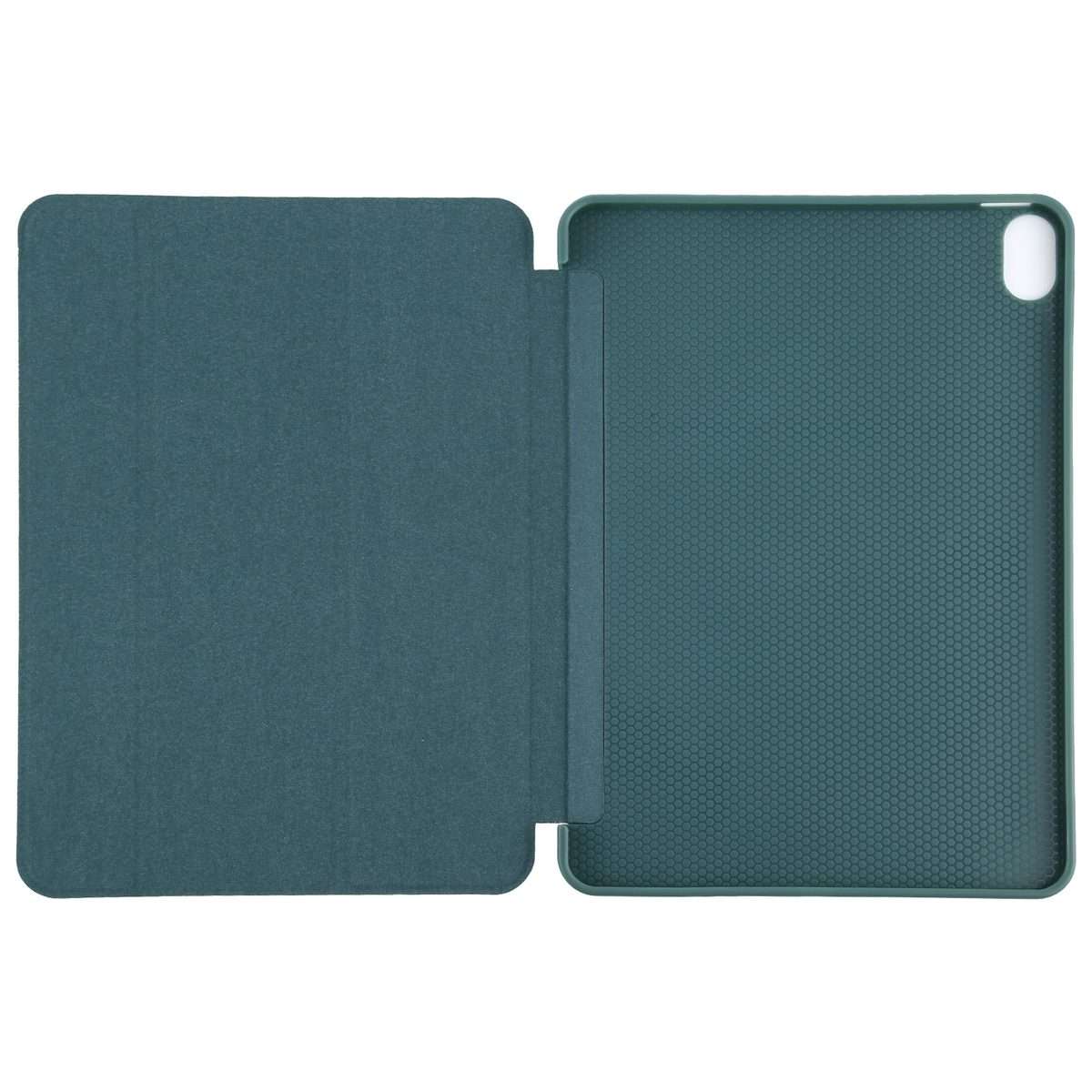 TPU Three-fold Horizontal Flip Smart Leather Case with Sleep / Wake-up Function & ... (Dark Green)