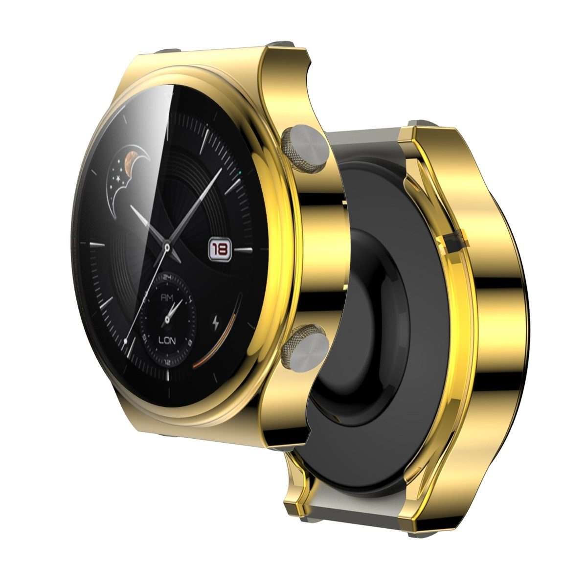 For Huawei Watch GT 2 Pro Full Coverage TPU Protective Case Cover(Gold)