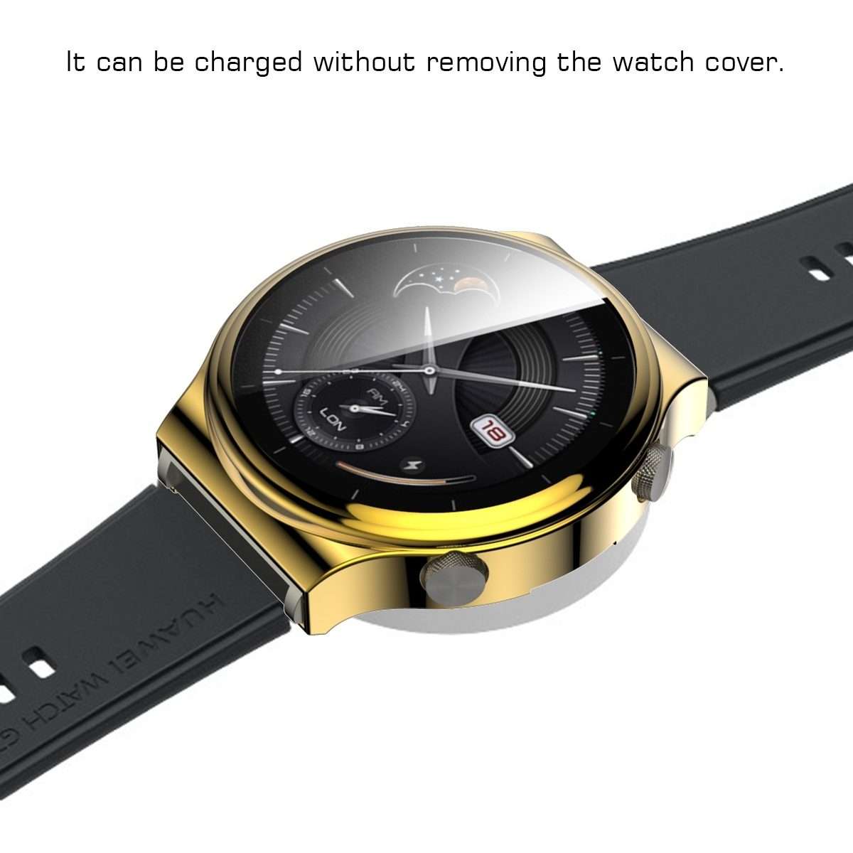 For Huawei Watch GT 2 Pro Full Coverage TPU Protective Case Cover(Gold)