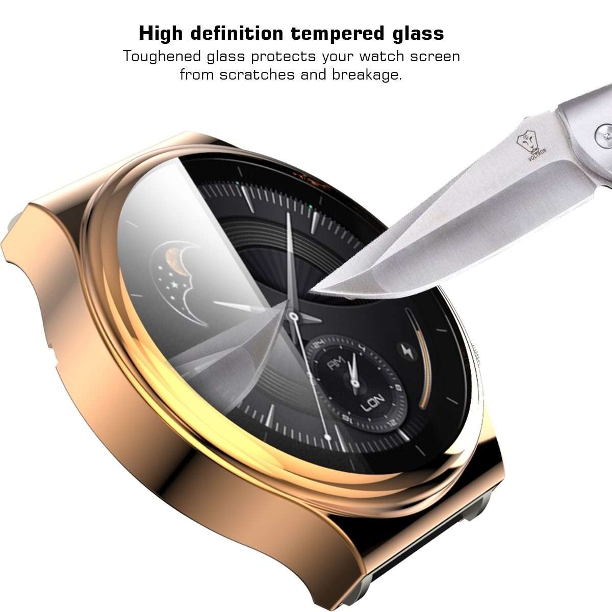 For Huawei Watch GT 2 Pro Full Coverage TPU Protective Case Cover(Rose Gold)