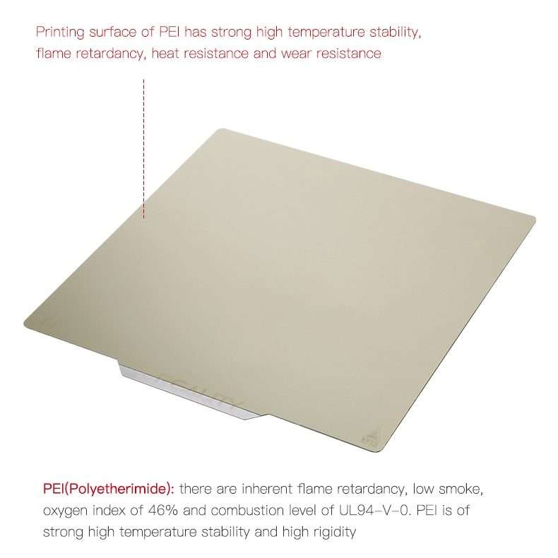 Creality PEI Priting Plate Double-sided PEI Spring Steel Sheet with Magnetic Base for Ender-3 3D P