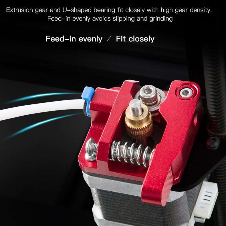 Creality All Metal Red Block Bowden Extruder Kit for Ender-3 / Ender-3 Pro / Ender-3 V2 / CR-10 Pr