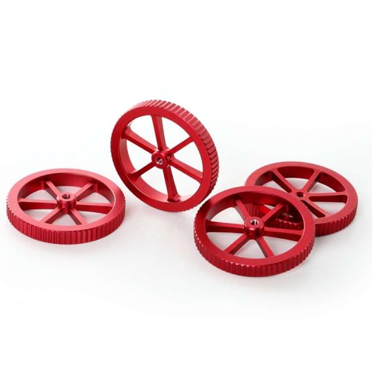 Creality Metal Red Hand Screwed Leveling Nut for Ender-3 / Ender-3 Pro / Ender-3 V2 / CR ... (Red)