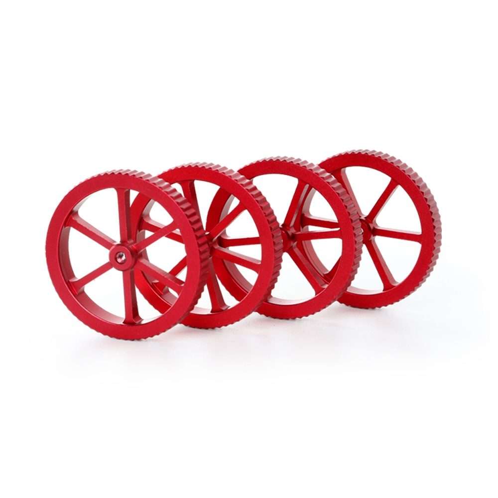 Creality Metal Red Hand Screwed Leveling Nut for Ender-3 / Ender-3 Pro / Ender-3 V2 / CR ... (Red)