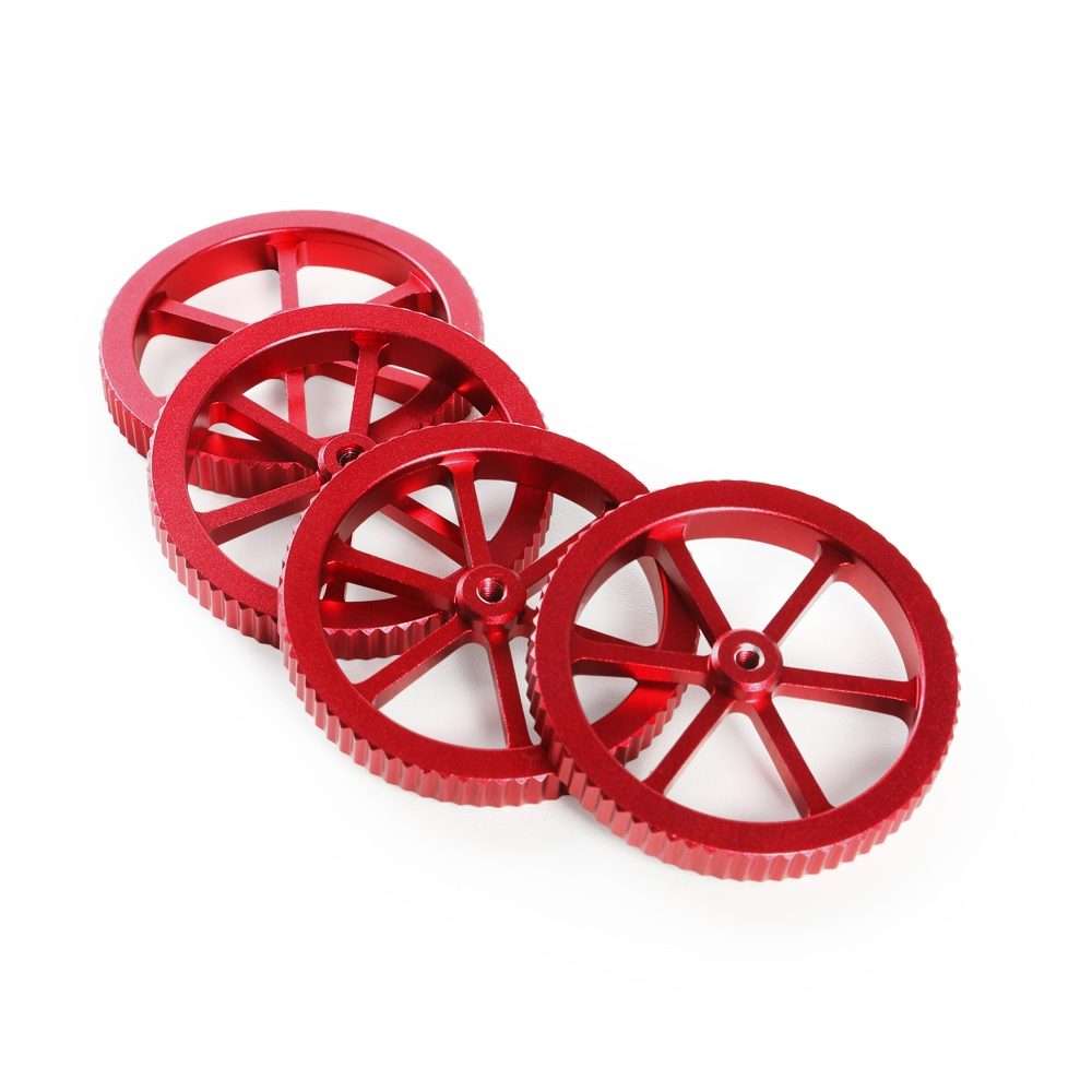 Creality Metal Red Hand Screwed Leveling Nut for Ender-3 / Ender-3 Pro / Ender-3 V2 / CR ... (Red)