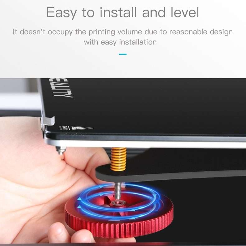 Creality Metal Red Hand Screwed Leveling Nut for Ender-3 / Ender-3 Pro / Ender-3 V2 / CR ... (Red)