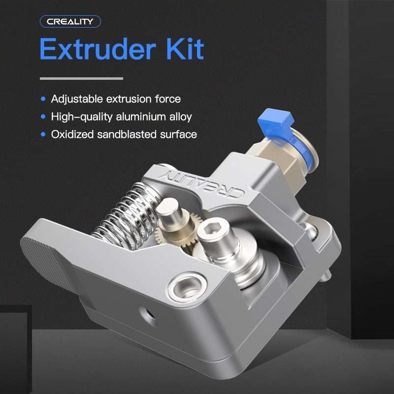 Creality All Metal Silver Block Bowden Extruder Kit for Ender-3 / Ender-3 Pro / Ender-3 V2 / CR-10