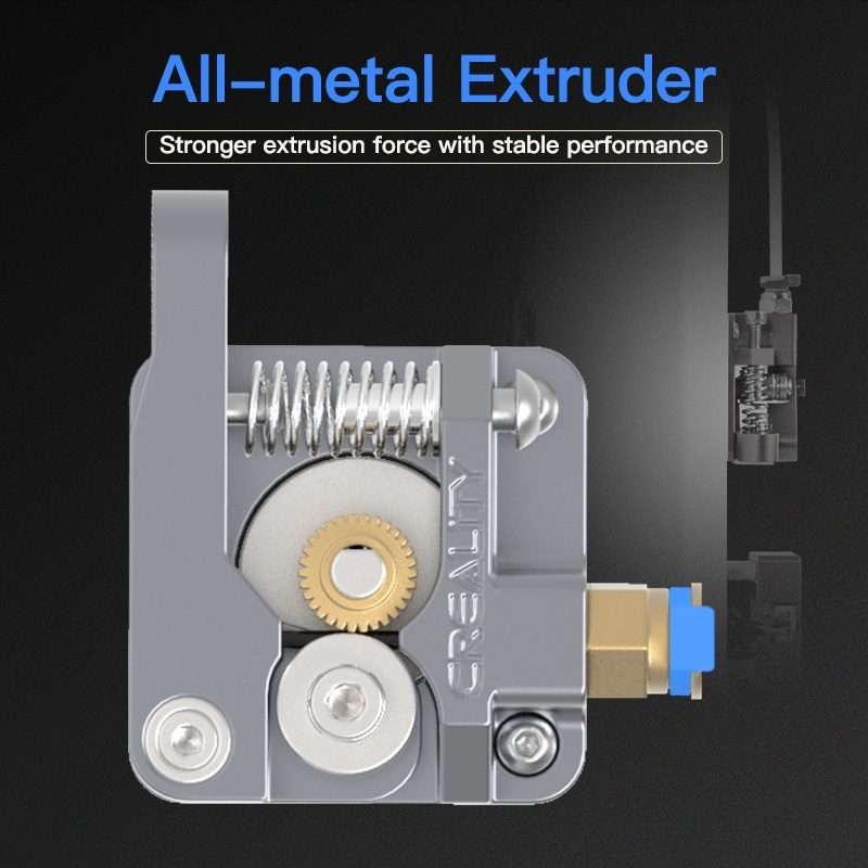 Creality All Metal Silver Block Bowden Extruder Kit for Ender-3 / Ender-3 Pro / Ender-3 V2 / CR-10