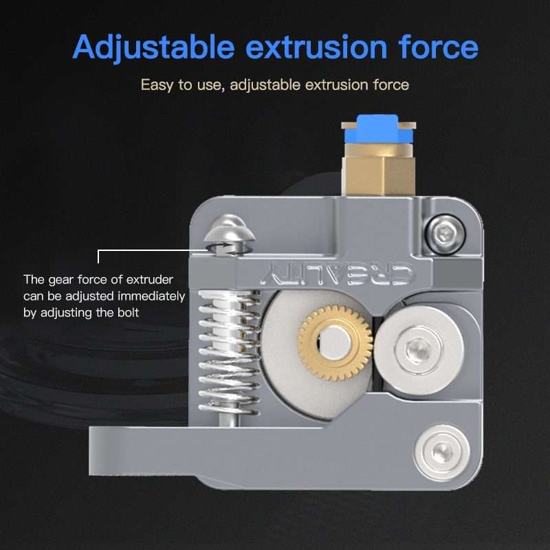 Creality All Metal Silver Block Bowden Extruder Kit for Ender-3 / Ender-3 Pro / Ender-3 V2 / CR-10