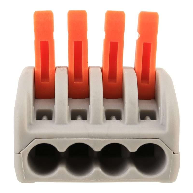 10 PCS 4 Port PCT Series Architectural Wiring Connector LED Lamp Conductor Distributor Junction Bo