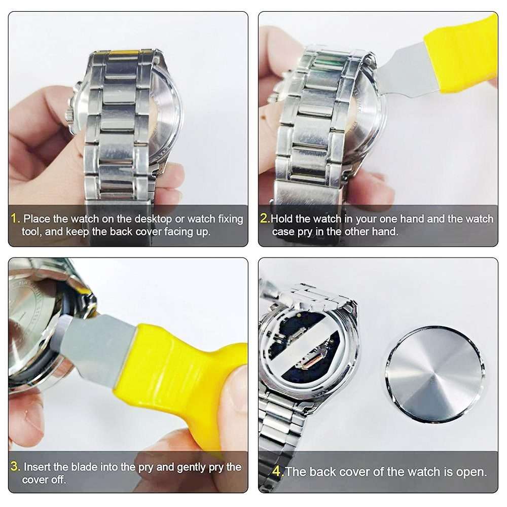 2 in 1 Repair Tool Watch Back Cover Case Opener Knife