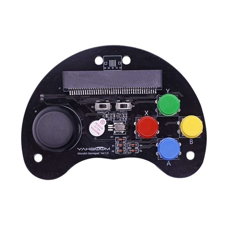 Yahboom Microbit Basic Game Handle Board, Compatible with Micro:bit V2/1.5 Board, without Micro:bi