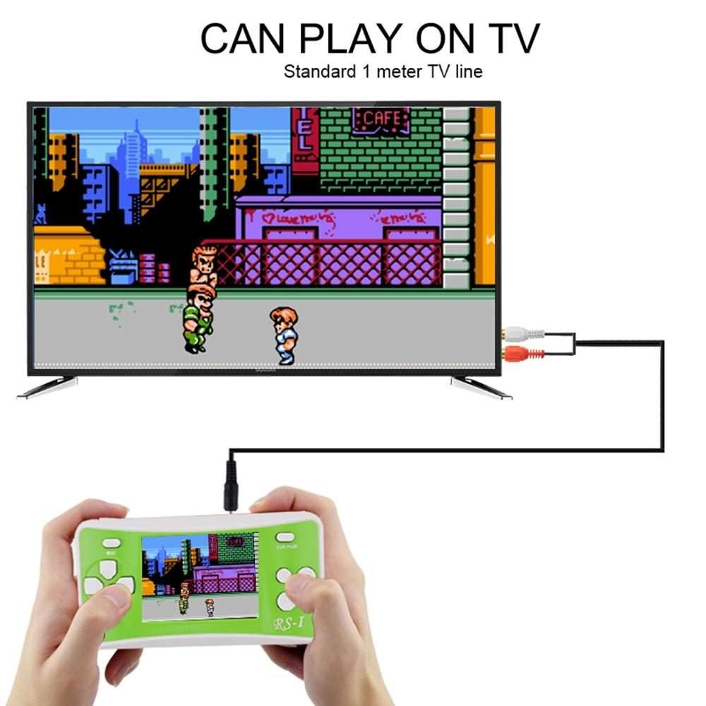 RS-1 Retro Portable Handheld Game Console, 2.5 inch 8 Bits True Color LCD, Built-in 152 ... (Red)