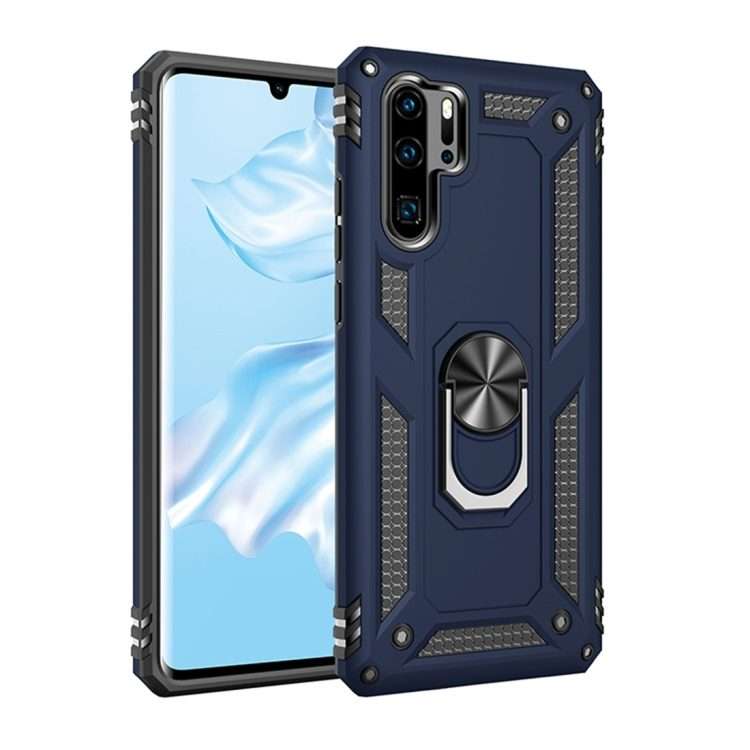 Armor Shockproof TPU + PC Protective Case for Huawei P30 Pro, with 360 Degree Rotation ... (Blue)