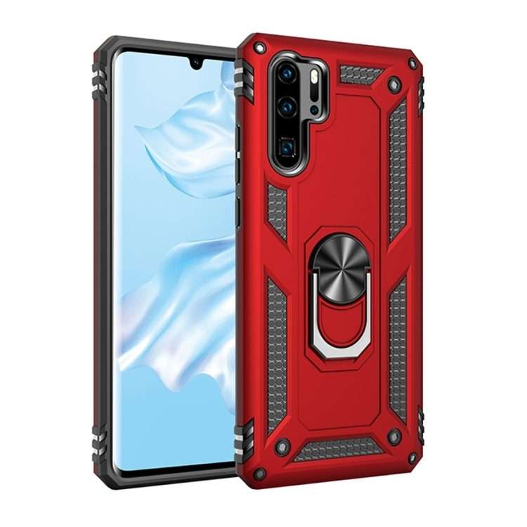 Armor Shockproof TPU + PC Protective Case for Huawei P30 Pro, with 360 Degree Rotation H ... (Red)